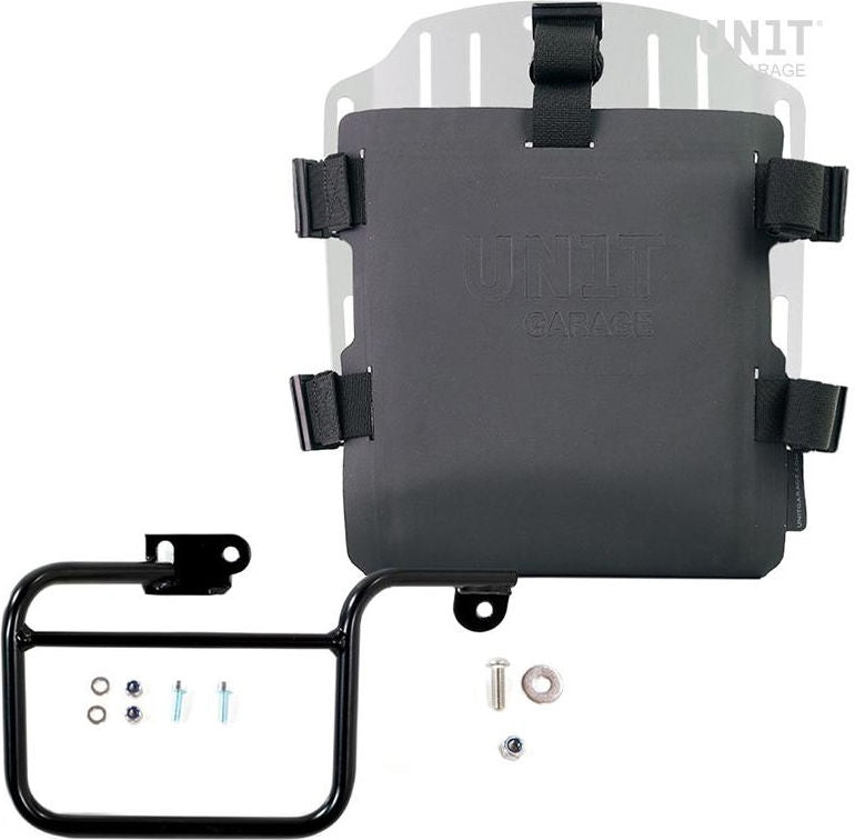Unitgarage / ユニットガレージ Aluminum bag holder with adjustable front in Hypalon and Quick Release System + subframe (1983-1996) | UG007-U000-1806