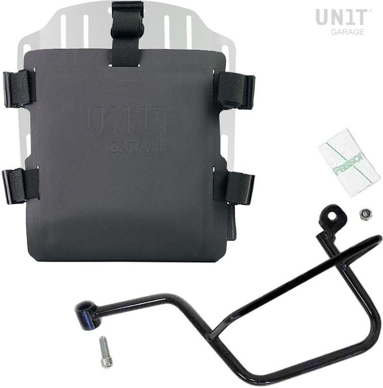 Unitgarage / ユニットガレージ Aluminum bag holder with adjustable front in Hypalon and Quick Release System + subframe | UG007-U000-2213SX