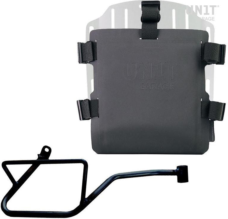 Unitgarage / ユニットガレージ Aluminum bag holder with adjustable front in Hypalon and Quick Release System + subframe | UG007-U000-2216DX