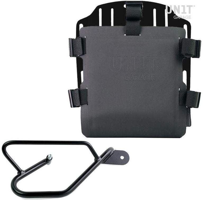 Unitgarage / ユニットガレージ Aluminum bag holder with adjustable front in Hypalon and Quick Release System + subframe | UG007-U000-2250DX