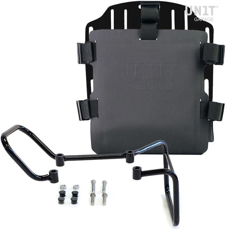Unitgarage / ユニットガレージ Aluminum bag holder with adjustable front in Hypalon and Quick Release System + subframe (2017-2019) | UG007-U000-3000