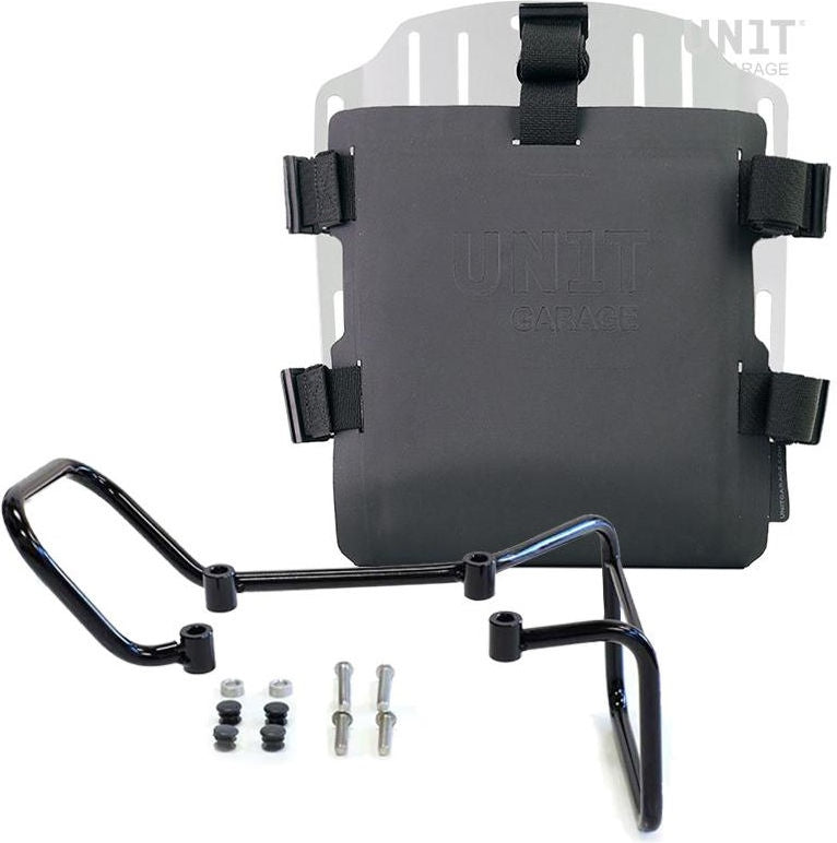 Unitgarage / ユニットガレージ Aluminum bag holder with adjustable front in Hypalon and Quick Release System + subframe (2017-2019) | UG007-U000-3000