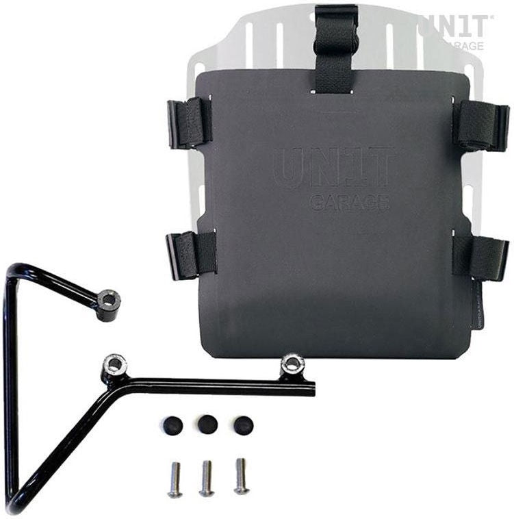 Unitgarage / ユニットガレージ Aluminum bag holder with adjustable front in Hypalon and Quick Release System + Svartpilen 701 subframe | UG007-U000-3002