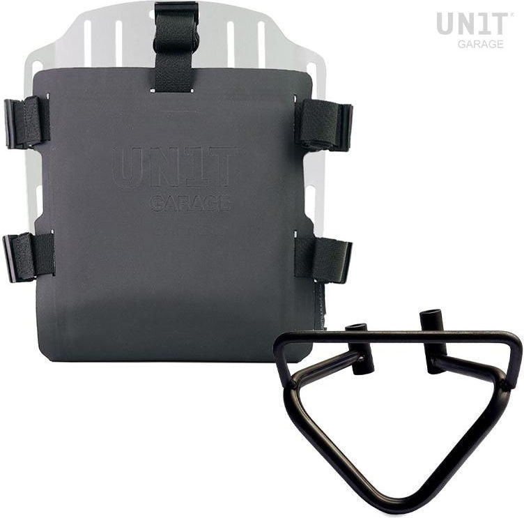 Unitgarage / ユニットガレージ Aluminum bag holder with adjustable front in Hypalon and Quick Release System + subframe (2020 until now) | UG007-U000-3003SX