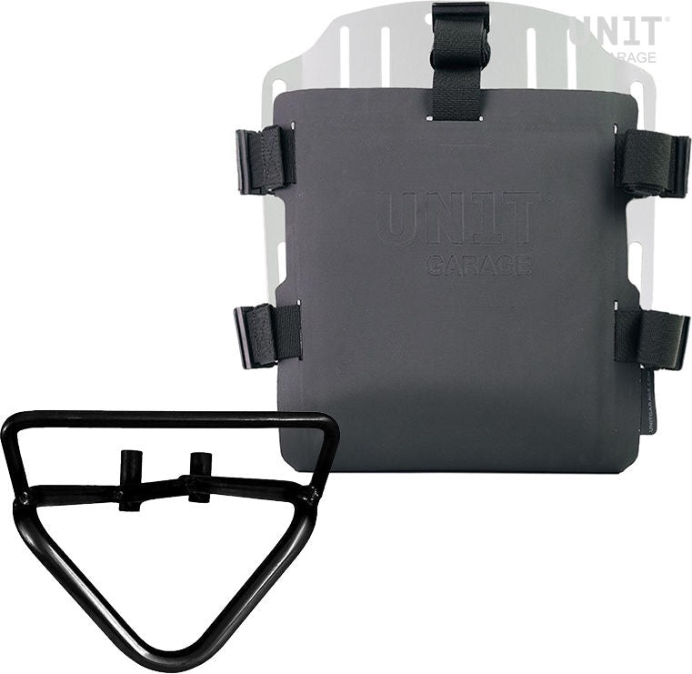 Unitgarage / ユニットガレージ Aluminum bag holder with adjustable front in Hypalon and Quick Release System + subframe (2020 until now) | UG007-U000-3004DX