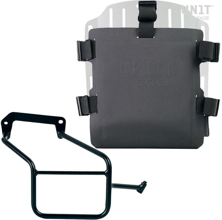 Unitgarage / ユニットガレージ Aluminum bag holder with adjustable front in Hypalon and Quick Release System + subframe | UG007-U000-3600DX
