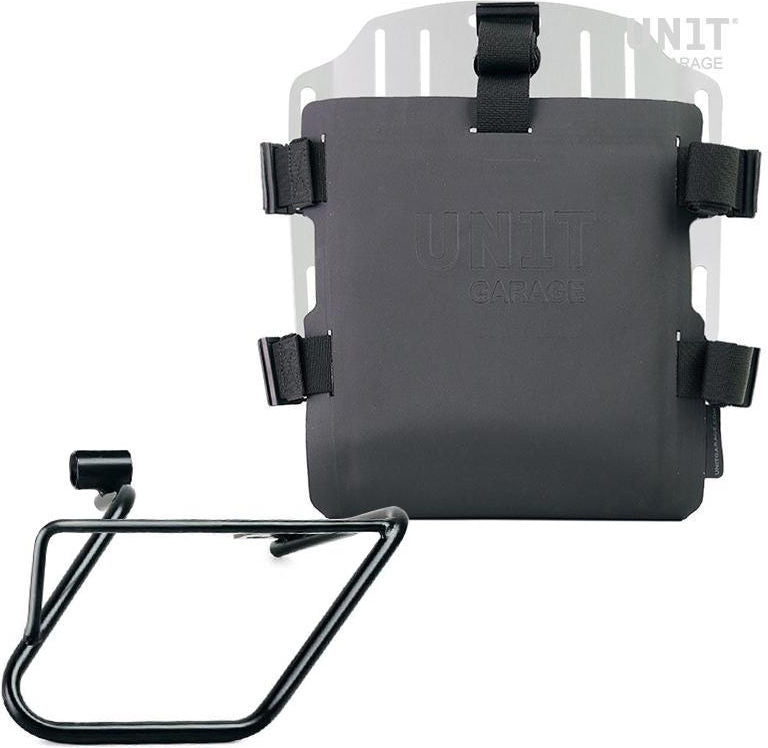 Unitgarage / ユニットガレージ Aluminum bag holder with adjustable front in Hypalon and Quick Release System + subframe | UG007-U000-3700DX