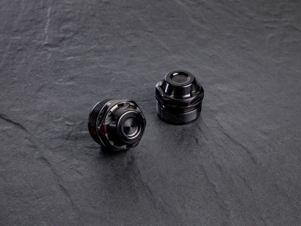 Wunderkind (ワンダーカインド) フロントフォークパイプ用カバークロージングプラグ Ø47 mm ブラック | 106574-F15