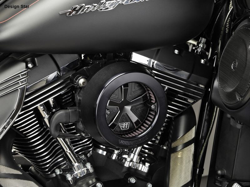 Wunderkind (ワンダーカインド) エアクリーナーデザイン Star | HD Sportster 14-16 Black | 106989-F15
