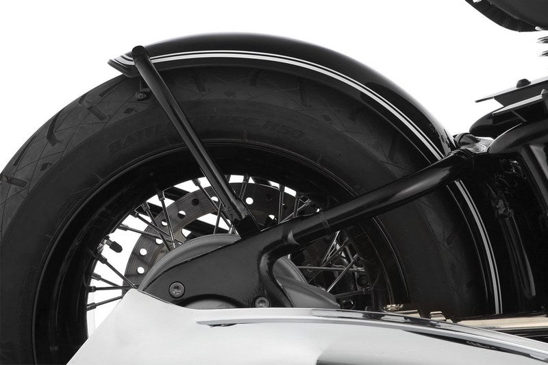 Wunderlich / ワンダーリッヒ Rear fender »RockBob« - Blackstorm Metallic - white striped | 18710-003