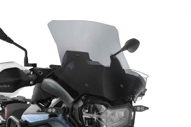 Wunderlich windshield»MARATHON« - Carrier short (115mm) - smoked grey | 20230-205