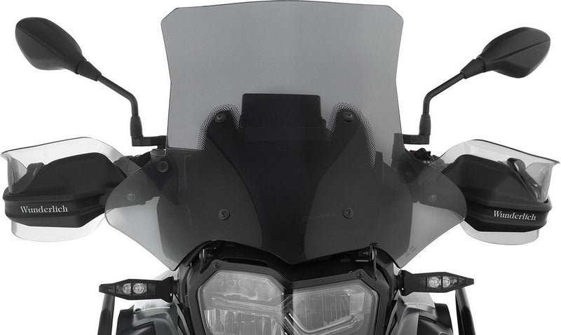 Wunderlich windshield»MARATHON« - Carrier short (115mm) - smoked grey | 20230-205