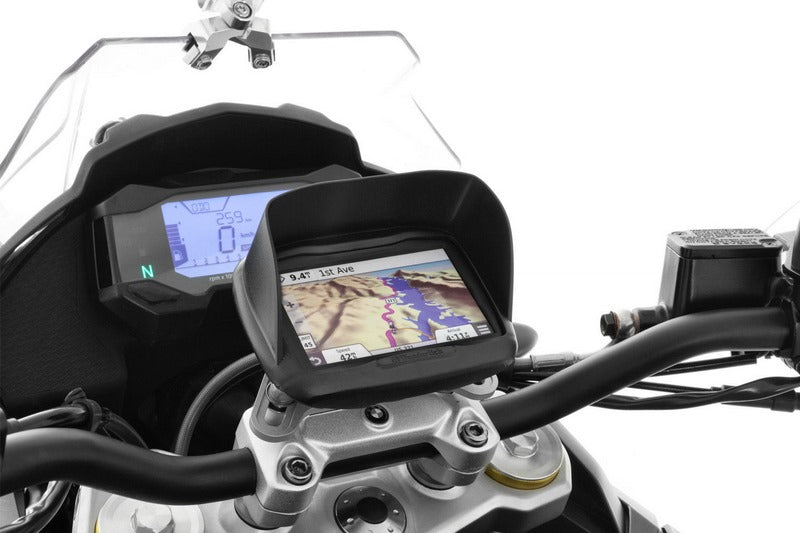 Wunderlich / ワンダーリッヒ ディバイス Glare シールド Garmin Zumo 395/390/Bmw ナビゲーター Street - ブラック | 21072-002