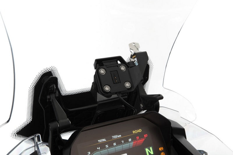 Wunderlich / ワンダーリッヒ navigation security kit for Garmin Zumo XT - black | 21170-602