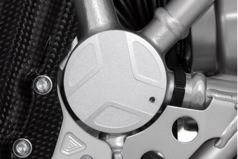 Wunderlich / ワンダーリッヒ Swingarm Pivot Covers - Silver Left | 28280-201