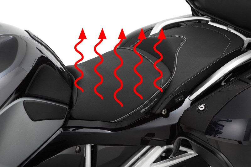 Wunderlich AKTIVKOMFORT rider seat with seat heating - standard - black | 30930-410