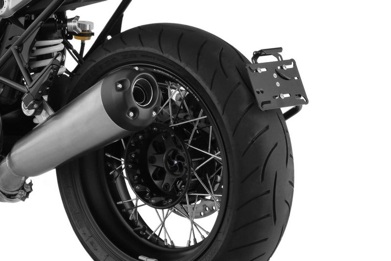 Wunderlich / ワンダーリッヒ Swing Arm Number Plate Holder Centered - Black | 38981-302
