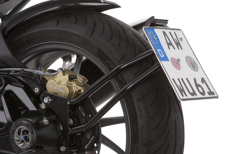 Wunderlich / ワンダーリッヒ Swing Tail Section Licence Plate Holder For Shaft Drive - Black | 38982-002
