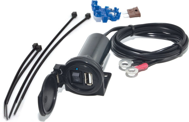 WUNDERLICH / ワンダーリッヒ BAAS USB ソケット ON/OFFスイッチ付 5 V 2.1A IPX3 - ブラック | 41440-500
