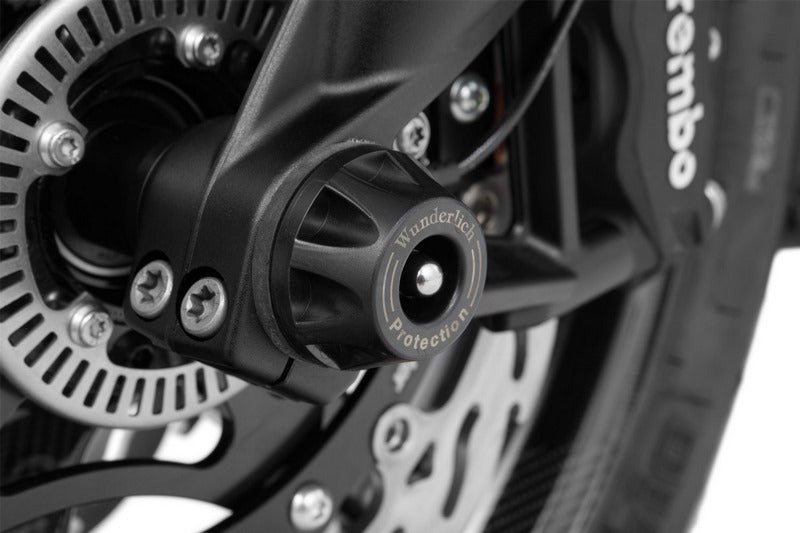 Wunderlich / ワンダーリッヒ Crash Protectors Front Wheel Doubleshock - Front - Black | 42152-102