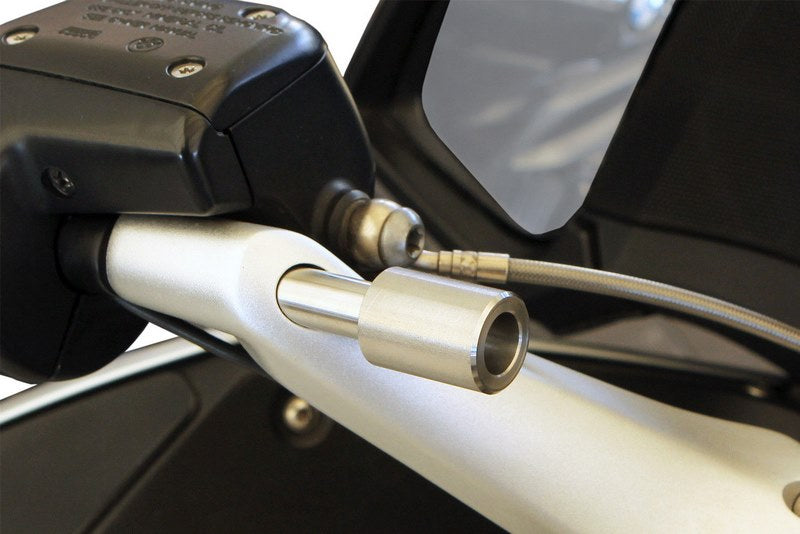 Wunderlich / ワンダーリッヒ adapter for SP-Connect on stub handlebars - silver | 45150-411