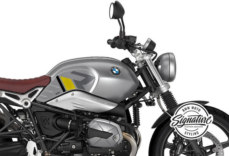 WUNDERLICH / ワンダーリッヒ R-Line タンクサイドデカールキット ブラック/イエロー | 48300-124