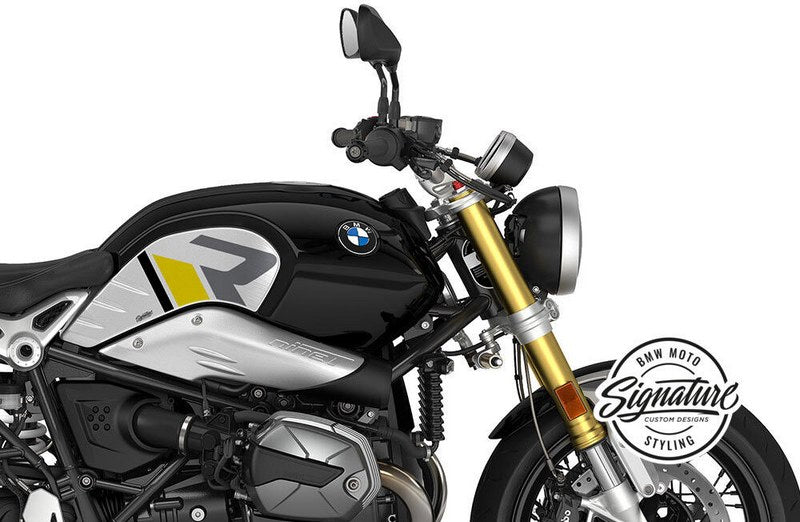 WUNDERLICH / ワンダーリッヒ R-Line タンクサイドデカールキット ブラック/イエロー | 48300-124