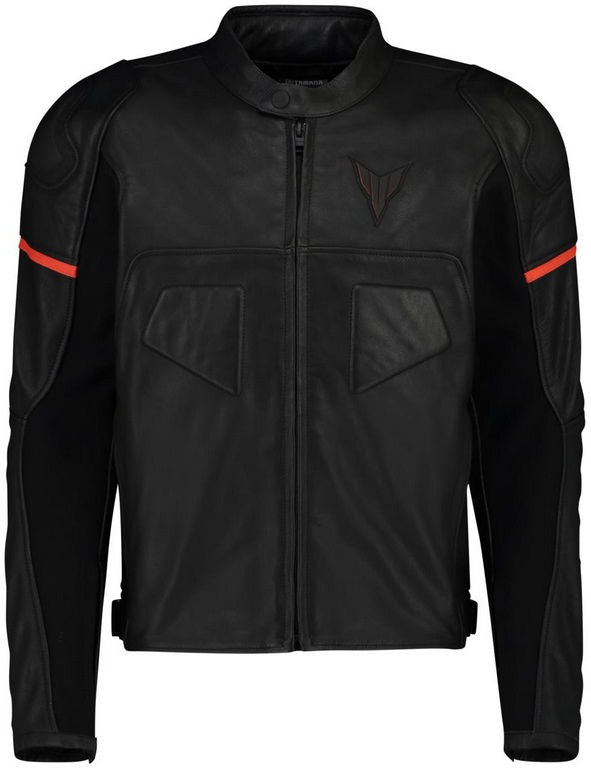 Yamaha OEM / ヤマハ純正 MT メンズ レザージャケット Mt Lans ブラック/グレー l A19-EJ100-B1-0S