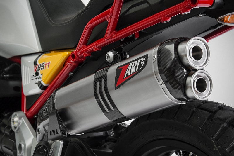 Zard / ザード ステンレス Racing スリップオンマフラー カーボンエンドキャップ付 | ZMG085S10SCR