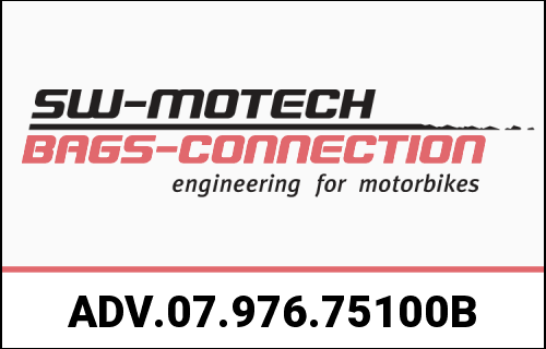 SW MOTECH / SWモテック アドベンチャーセットラゲッジ ブラック R 1300 GS Adv (24-). BMW トップケースホルダー | ADV.07.976.75100/B