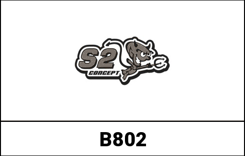S2-Concept / S2コンセプト リア マッドガード F800R ブラック | B802