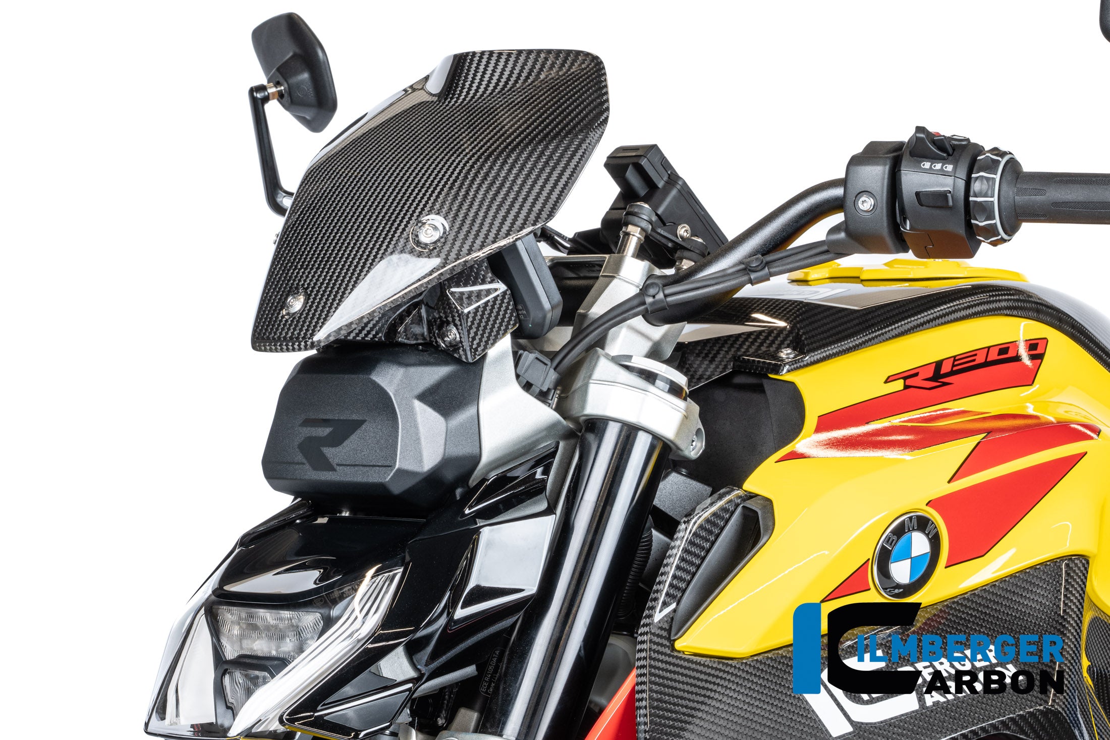Ilmberger Carbon / イルムバーガー ホルダー付きフロントガラス（カーボン・グロス仕上げ） BMW R 1300 R | CG.VEO.003.R130R