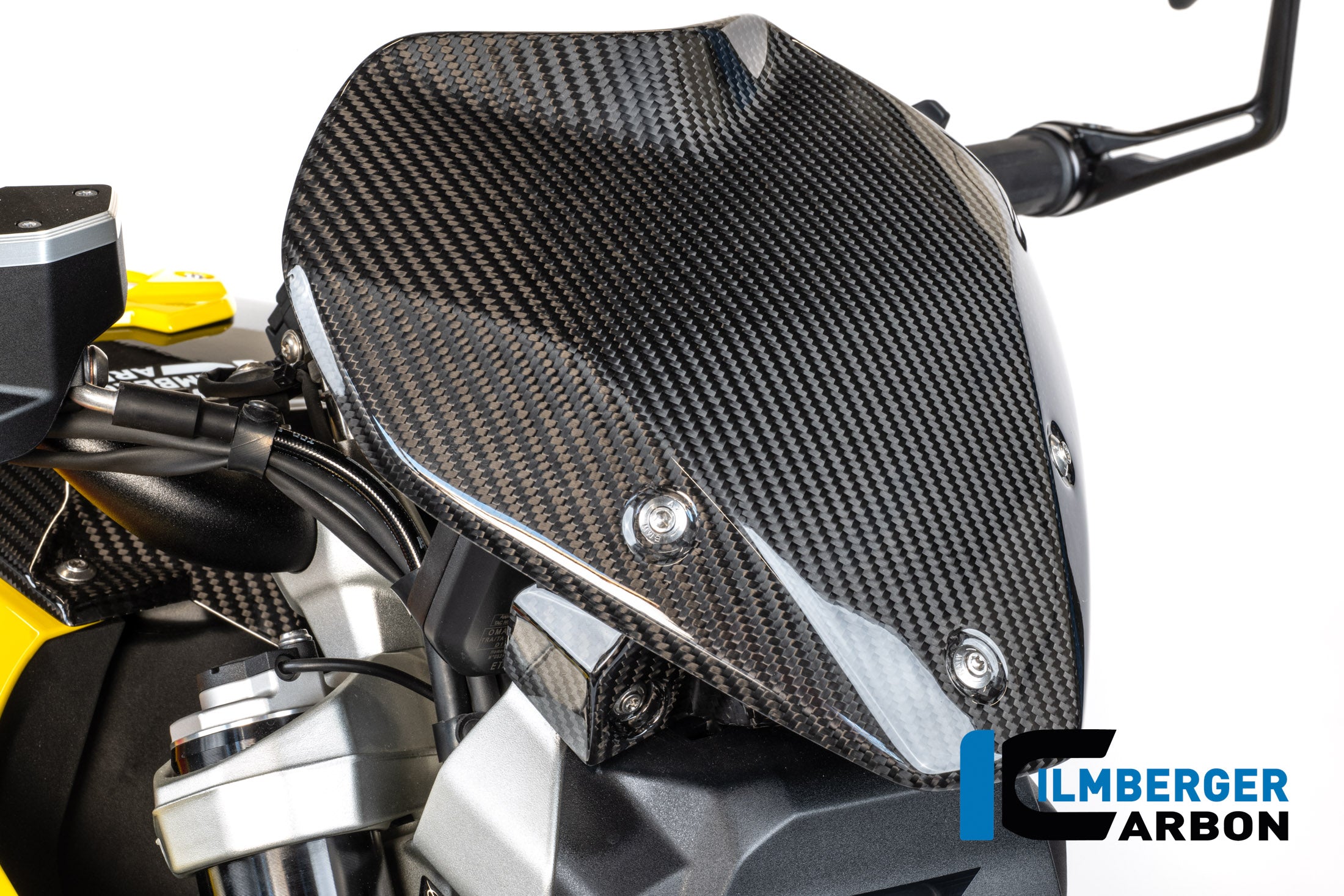Ilmberger Carbon / イルムバーガー ホルダー付きフロントガラス（カーボン・グロス仕上げ） BMW R 1300 R | CG.VEO.003.R130R