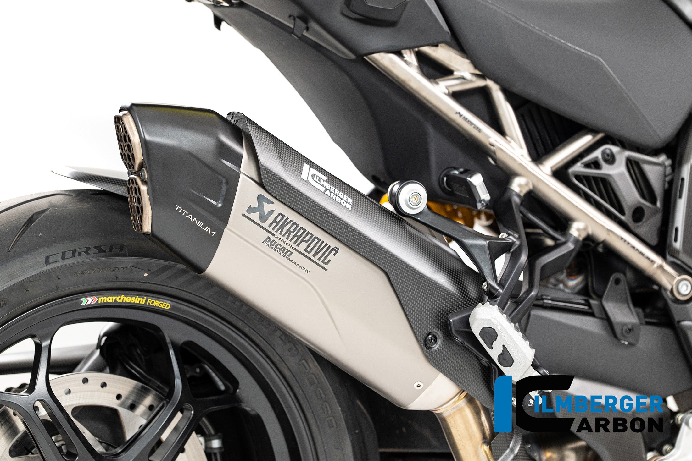 Ilmberger Carbon / イルムバーガー エキゾーストヒートシールド カーボンマット Ducati Multistrada V4 2025 | CM.AHS.002.MTS25