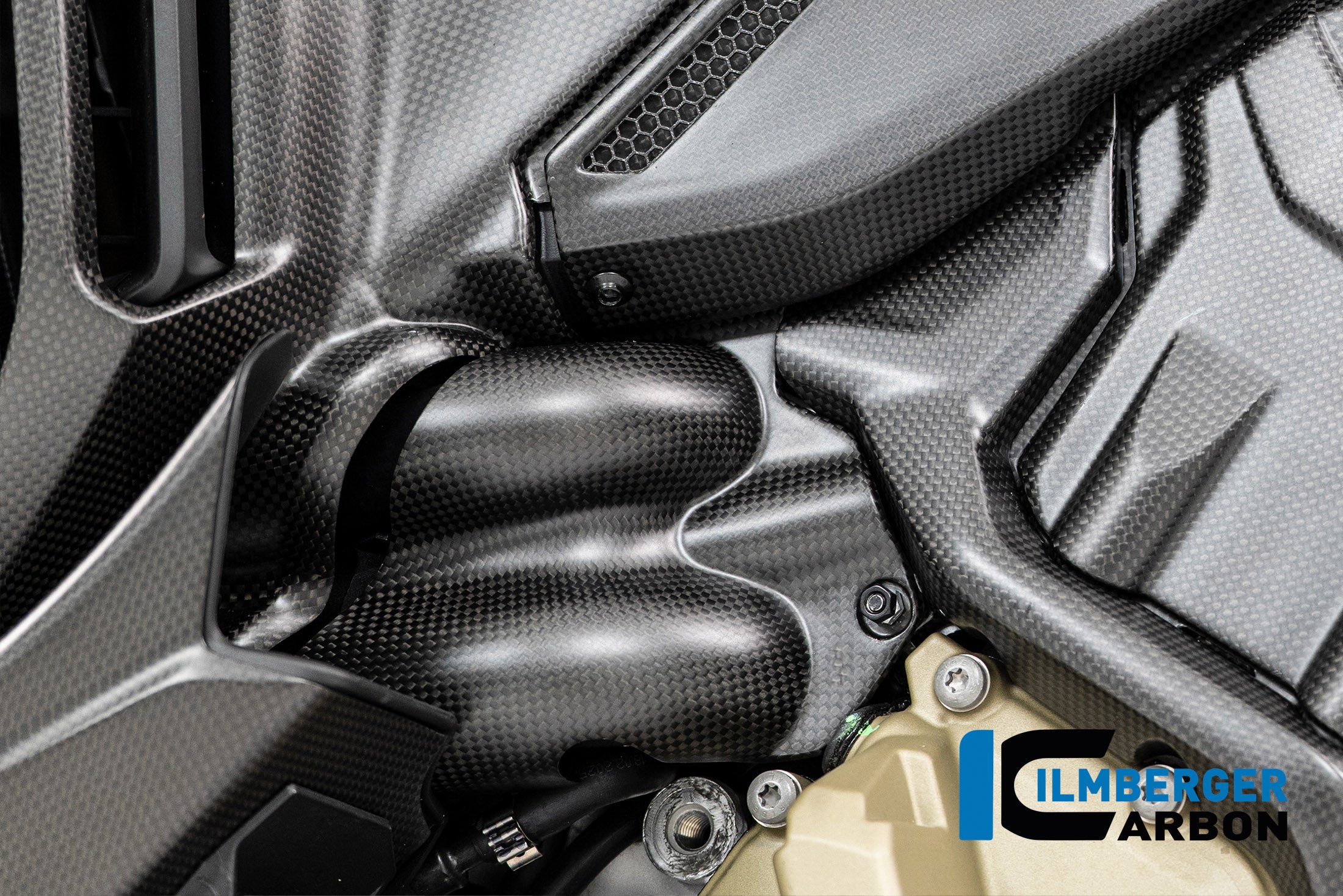 Ilmberger Carbon / イルムバーガー カーボンマット仕上げのウォーターポンプカバー Ducati Multistrada V4 2025年モデル | CM.PUA.041.MTS25