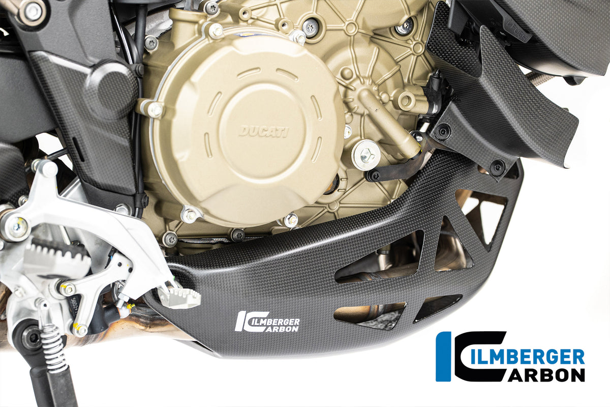 Ilmberger Carbon / イルムバーガー エンジンスポイラー（カーボンマット仕上げ） Ducati Multistrada V4 2025 | CM.VEU.021.MTS25