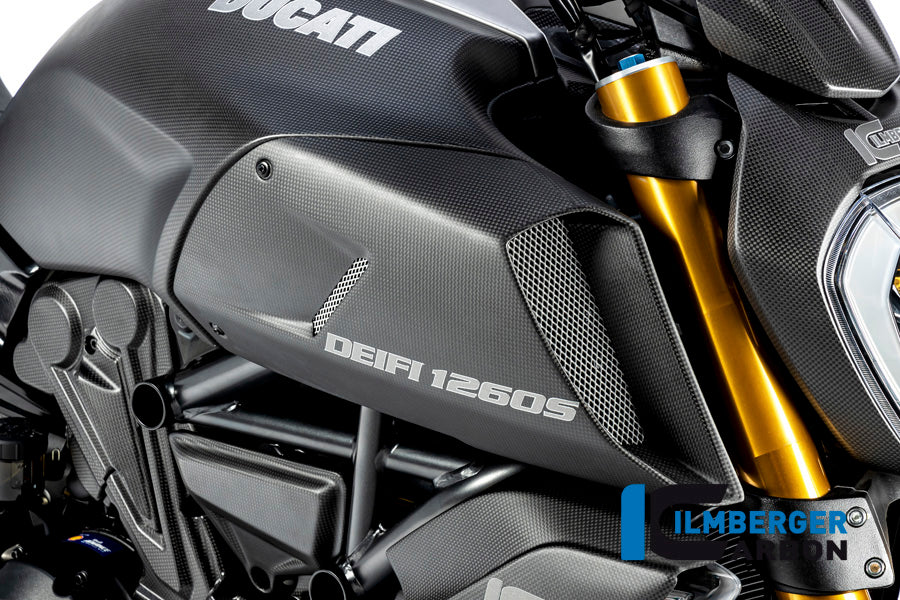 ILMBERGER / イルムバーガー エアチューブカバー 右側 マット Diavel 1260 | LKR.103.DI19M.K