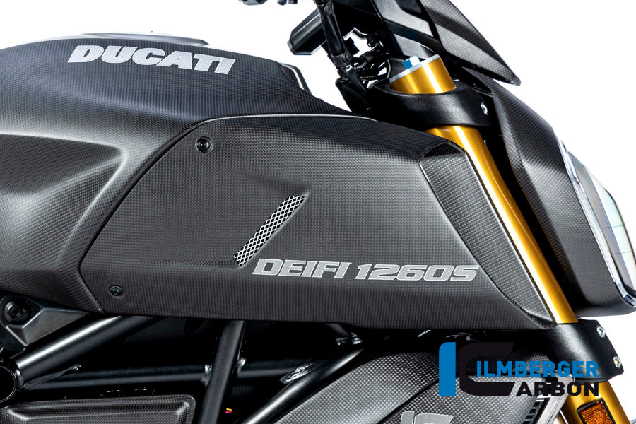 ILMBERGER / イルムバーガー エアチューブカバー 右側 マット Diavel 1260 | LKR.103.DI19M.K