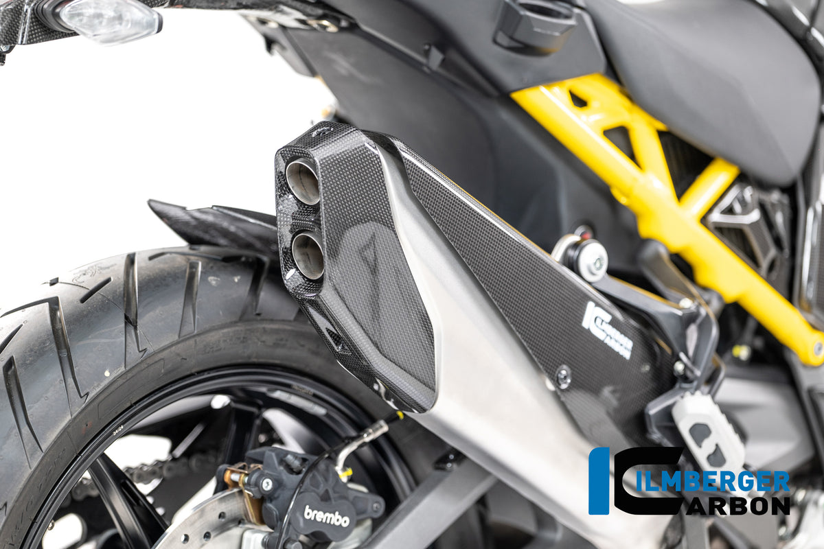 Ilmberger Carbon / イルムバーガー カーボン製光沢仕上げ エキゾーストエンドキャップ Ducati Multistrada V4 2025年モデル | CG.AHS.011.MTS25
