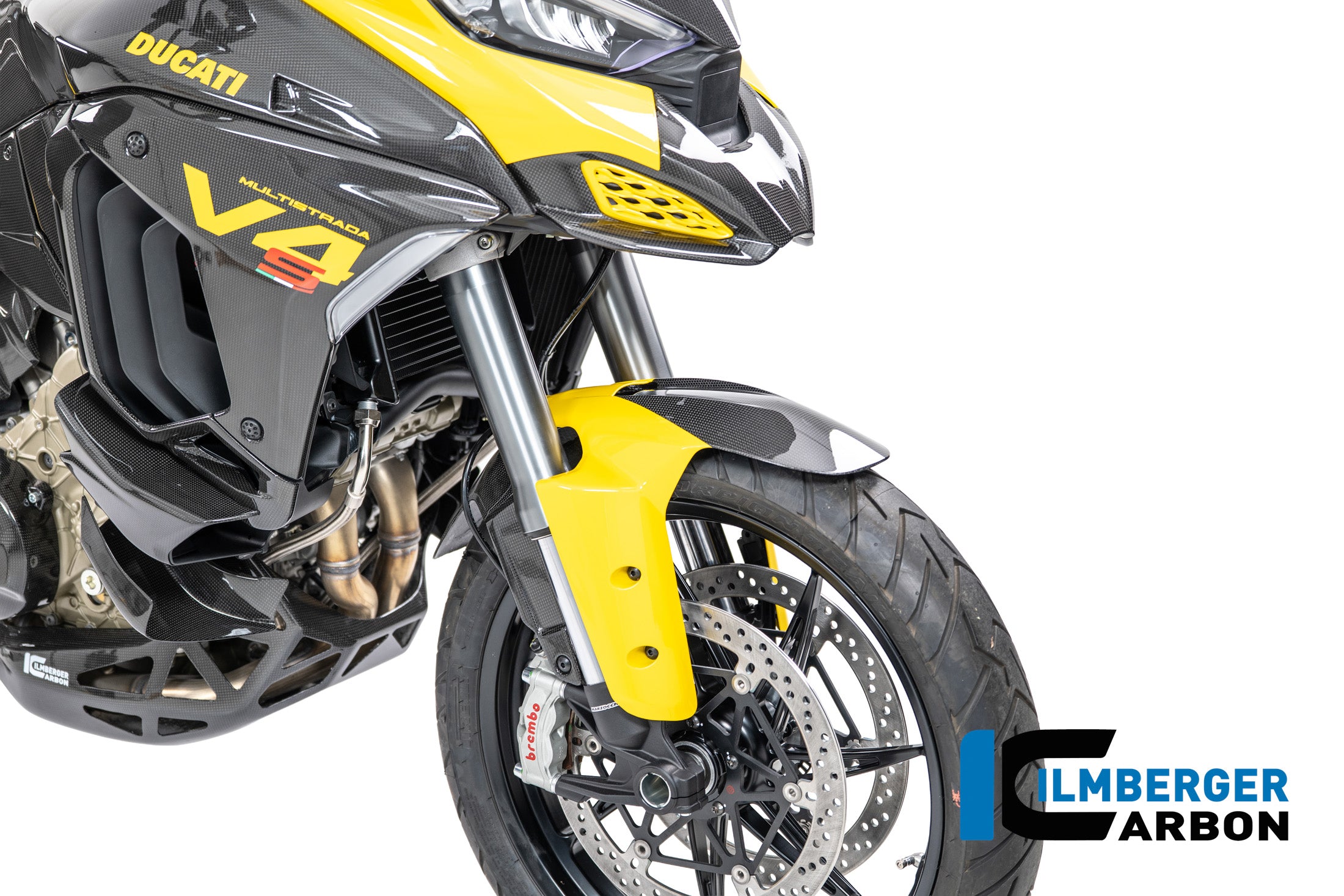 Ilmberger Carbon / イルムバーガー 右側フロントカウル カーボン グロス仕上げ Ducati Multistrada V4 2025 | CG.SCR.022.MTS25