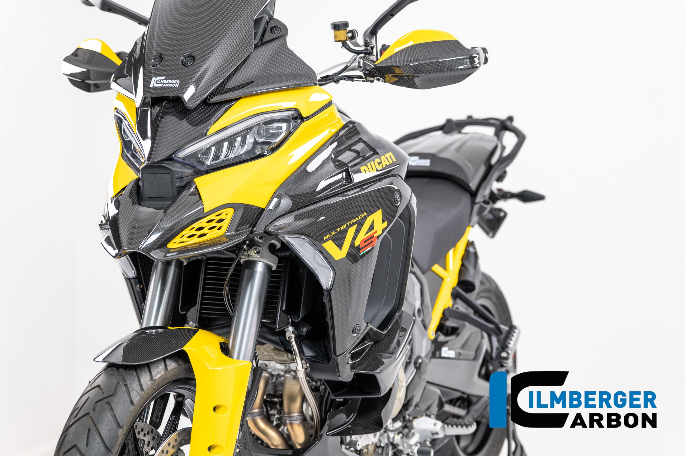 Ilmberger Carbon / イルムバーガー 左手プロテクター（光沢カーボン） Ducati Multistrada V4 2025年モデル | CG.HPL.024.MTS25