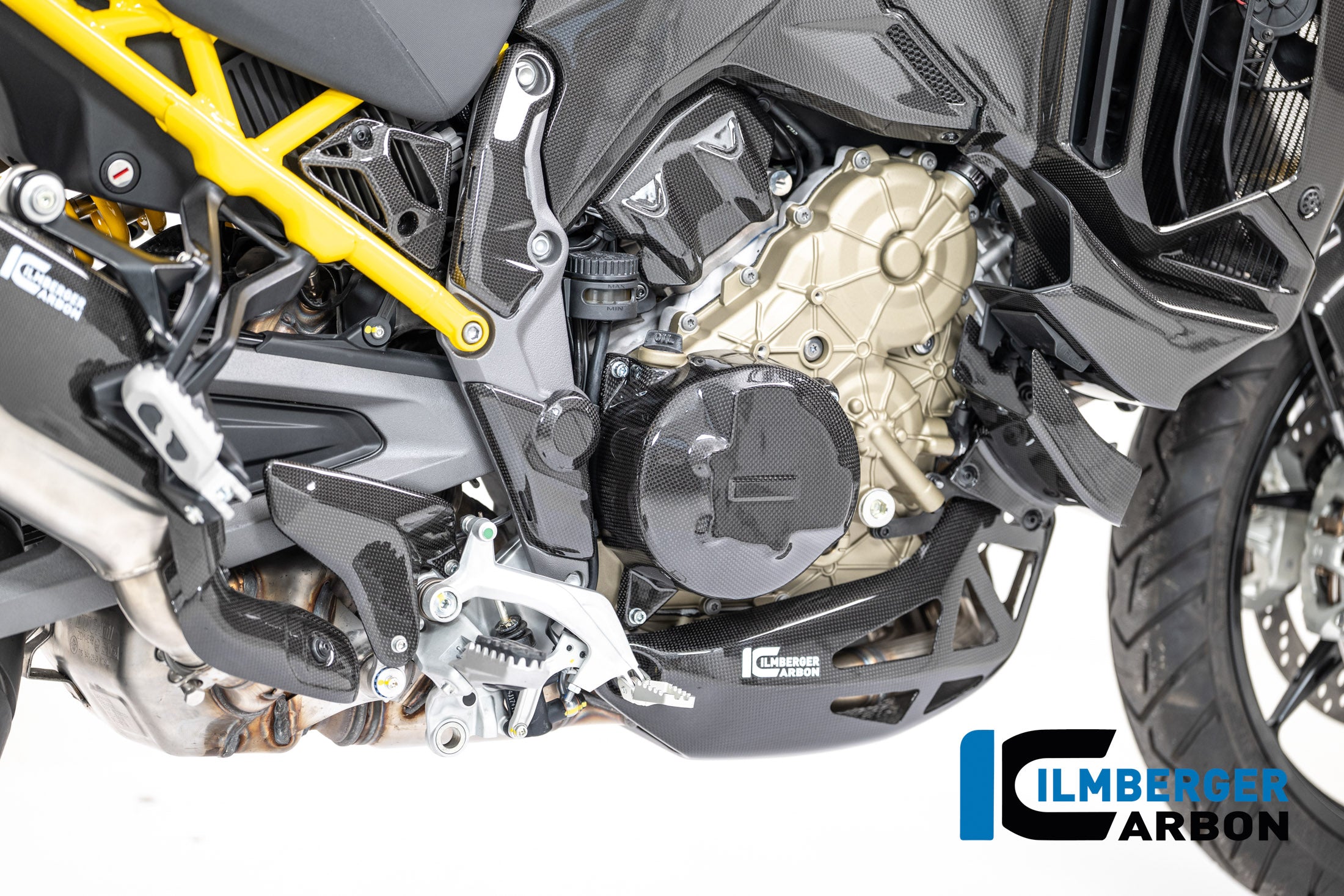 Ilmberger Carbon / イルムバーガー カーボン製光沢仕上げクラッチカバー Ducati Multistrada V4 2025年モデル | CG.KDA.032.MTS25