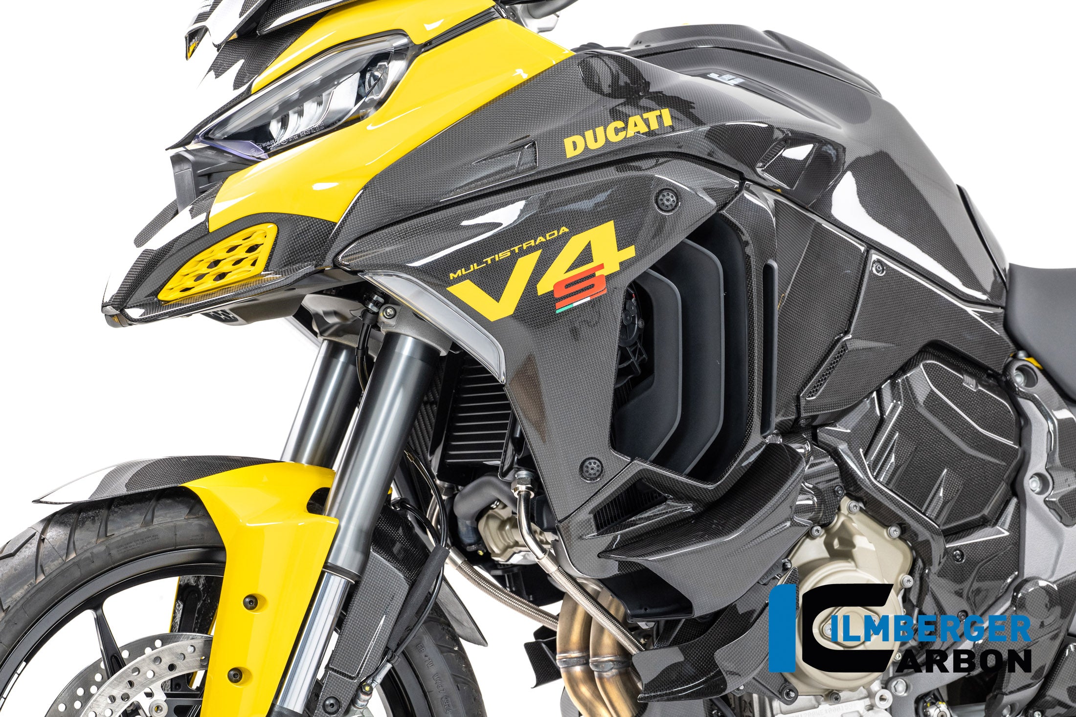 Ilmberger Carbon / イルムバーガー 左側フェアリング（カーボン・グロス仕上げ） Ducati Multistrada V4 2025年モデル | CG.SDL.009.MTS25