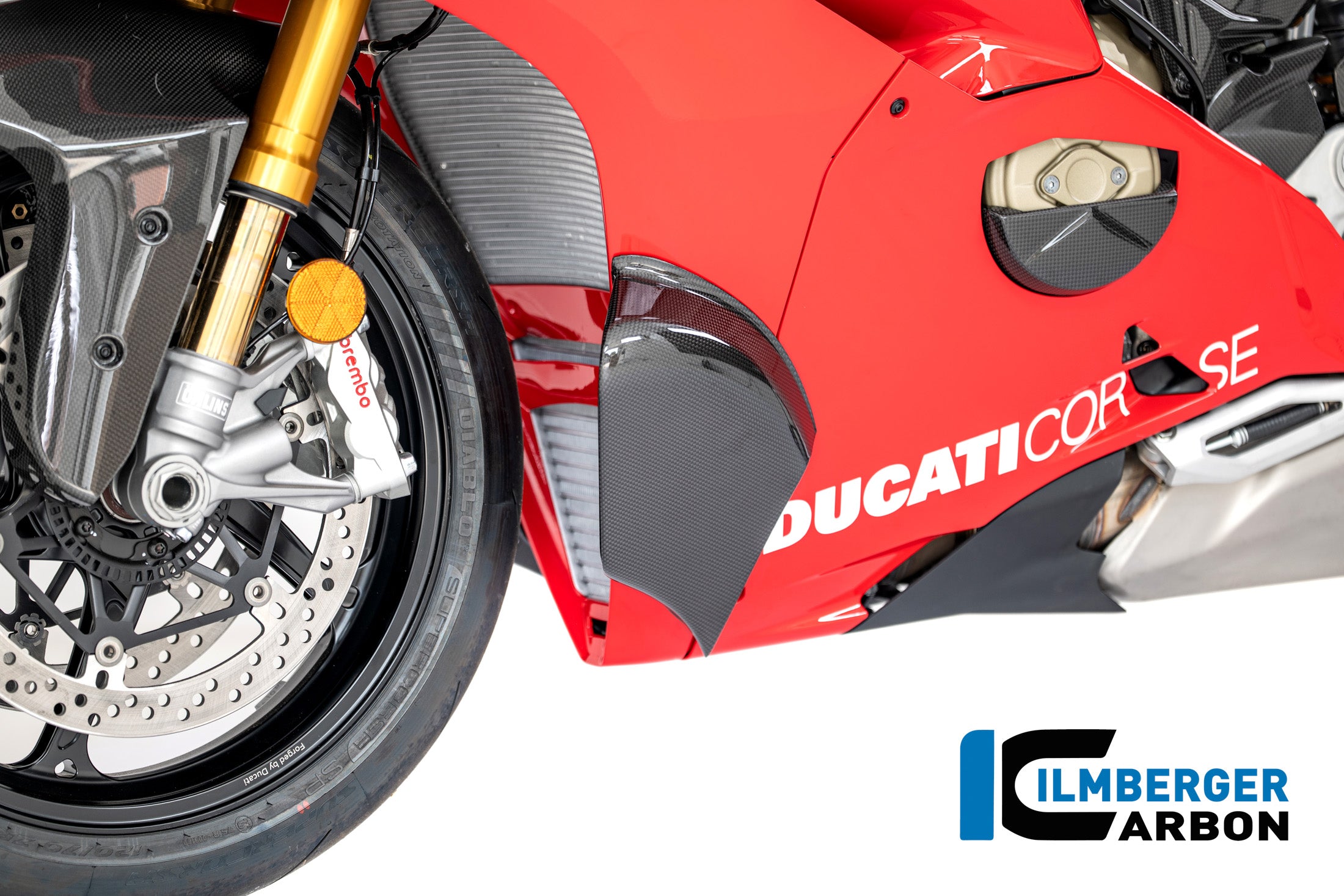 Ilmberger Carbon / イルムバーガー サイドポッド（左側） カーボン 光沢仕上げ Ducati パニガーレ V4 R 2025 | CG.SPL.009.V4R25
