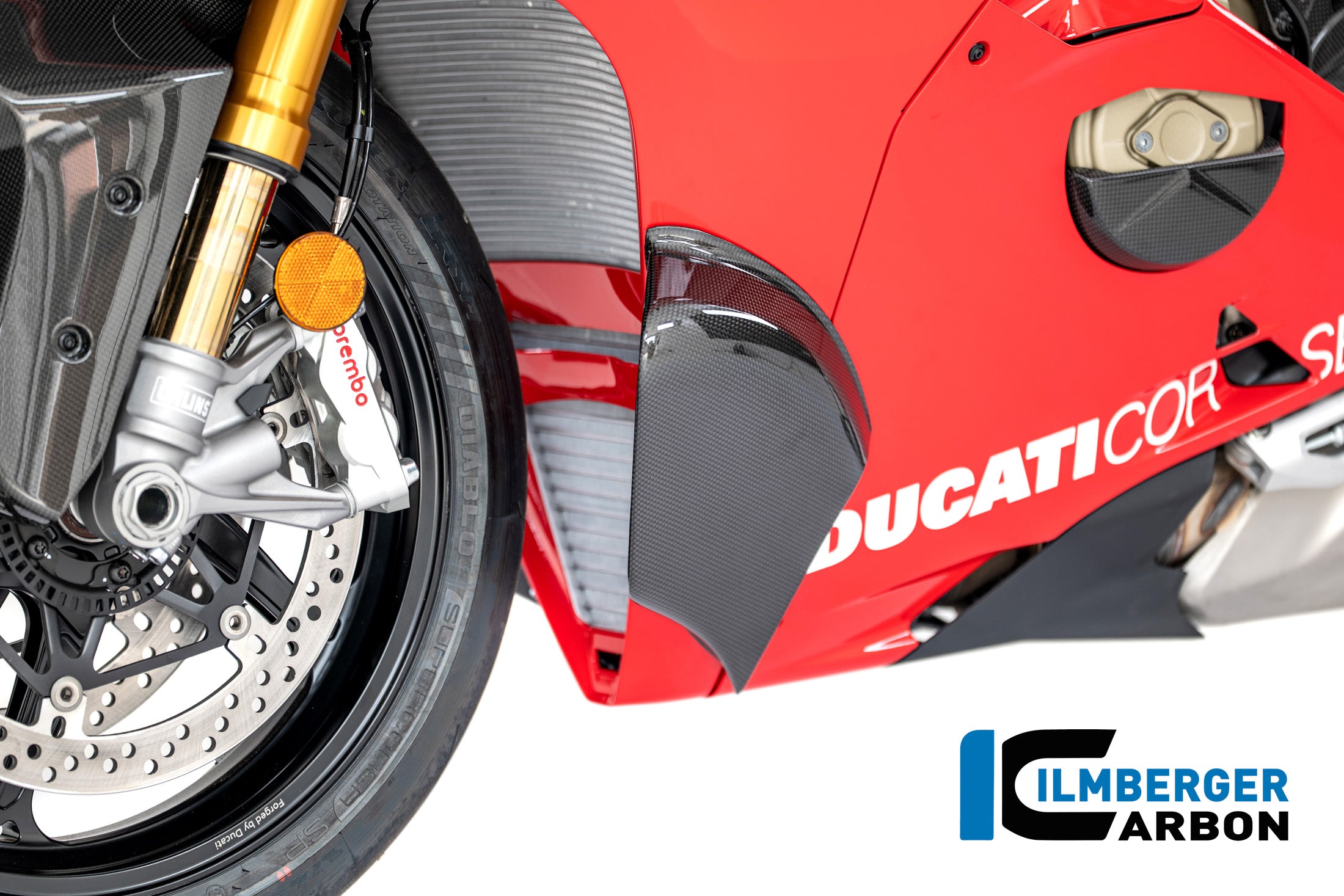Ilmberger Carbon / イルムバーガー サイドポッド（左側） カーボン 光沢仕上げ Ducati パニガーレ V4 R 2025 | CG.SPL.009.V4R25