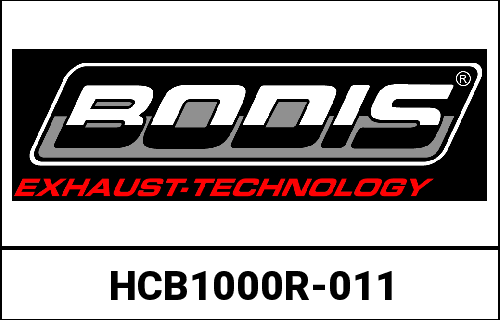 Bodis（ボディス） MGPX2-GE  Slip-On  Stainless Steel Black for HONDA CB1000R (2018-2019) | HCB1000R-011