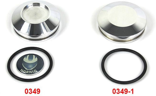 Hornig Swingarm pivot cover left  Without emblem | 0349-1