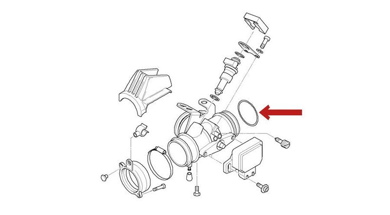 Hornig / ホーニグ ピン O-ring for throttle housing for BMW R1100RS  R1150RS | 13541341797