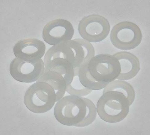 Hornig Screw & captive washer  Black Polyamid Shim external diameter 9 8mm; bore diameter 5 3mm; thickness 1mm | 1506-466
