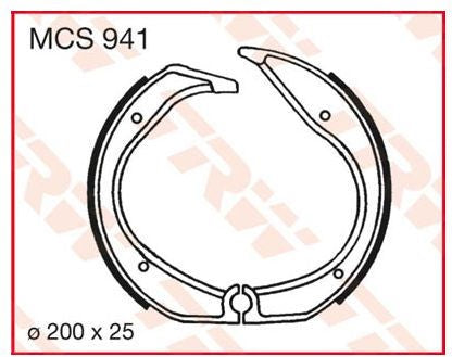 Hornig Brake pads kit (drum brake)  rear | 3421523